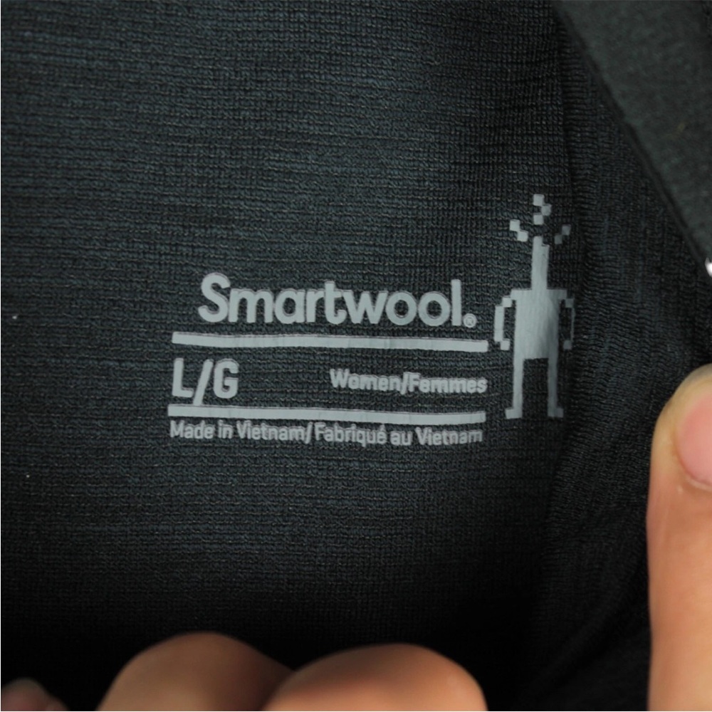 Smartwool Women Active Uptempo Quarter Zip Top Size L Black NWT Merino Wool - Picture 7 of 15